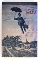 2004 Budapest MMV 2005 Naptár, Budapestről Készült Izgalmas Fotókkal, Képeslapokkal Illusztrálva, Január 1,2, Hiányzik.  - Non Classés