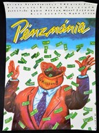 1989 Pénzmánia, Amerikai Film Plakát, Jelzett (Molnár F.), , 81x56,5 Cm / Million Dollar Mystery Movie Poster, Signed, 8 - Andere & Zonder Classificatie