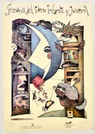 Cca 1990 Luis Castro Enjamio (1962-): Semana Del Libro Infantil Y Juvenil, Spanyol Oktatási Minisztérium Plakát, 55x38 C - Altri & Non Classificati