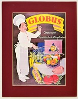 Globus Reklámplakát Reprint Paszpartuban - Andere & Zonder Classificatie