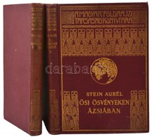 Stein Aurél: Ősi ösvényeken Ázsiában 1-2. Köt. Bp., é. N., Franklin. A Magyar Földrajzi Társaság Könyvtára. Kicsit Kopot - Non Classés