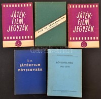 5 Db Magyar Filmeket Tartalmazó Filmjegyzék: Film és Társadalom, Rövidfilmek 1961-1970., Játékfilm Jegyzék 1964, Játékfi - Non Classés