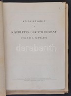 Cca 1955-1979 Különlenyomatok Gyűjteménye Különféle Orvosi Szakfolyóiratokból (Kísérletes Orvostudomány, Gyermekgyógyász - Non Classificati