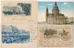 5 Db RÉGI Képeslap; Budapest, Meran, Ostend, Hölgy, Árpád Vezér / 5 Pre-1916 Postcards; Budapest, Merano, Ostende, Lady, - Zonder Classificatie