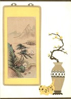 * 3 Db MODERN Kínai Díszes üdvözlőlap / 3 Modern Chinese Decorated Greeting Cards - Unclassified