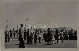 * T2 1929 Budapest I. Vérmező, Országos Frontharcos Szövetség Zászlószentelése. Photo - Non Classés