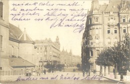 T2 ~1916 Budapest V. Erzsébet Híd Pesti Hídfő A Belvárosi Nagyboldogasszony Főplébánia Templommal, Photo - Non Classés