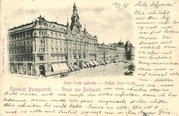 T3 1898 Budapest VII. New York Palota, Kávéház (kis Szakadás / Small Tear) - Non Classés