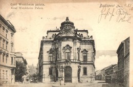 T2 1899 Budapest VIII. Baross Utca, Wenckheim Palota. Ganz Antal 22. - Non Classés