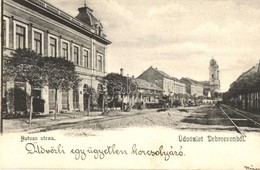 T2 Debrecen, Hatvan Utca, Kovács üzlete, Villamos Sínpálya építése. Pongrácz Géza Kiadása - Non Classés