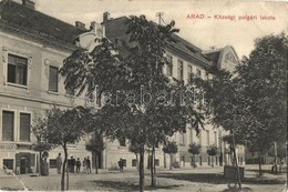 T3 Arad, Községi Polgári Iskola, üzlet. Pichler Sándor Kiadása / School, Shop  (EK) - Non Classés