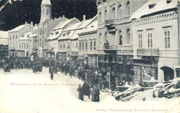 ** T3/T4 Brassó, Kronstadt, Brasov; Wintercorso Auf Der Kornzeile. Verlag Buchhandlung Hiemesch / Búzasor Télen, Korzó,  - Unclassified