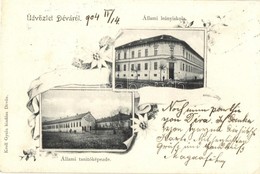 T2/T3 Déva, Állami Leányiskola és Tanítóképezde. Kroll Gyula Kiadása / Girl School, Teachers Training School. Art Nouvea - Non Classés