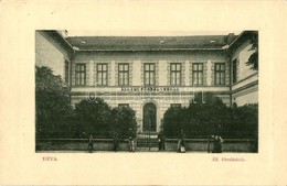 ** T2 Déva, Deva; Állami Főreáliskola. W. L. Bp. 5333. Kapható Schmidegg Adolf Dohány üzletében / School - Non Classés