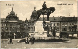 T2/T3 Kolozsvár, Cuj; Mátyás Király Szobor / Statue (EK) - Zonder Classificatie
