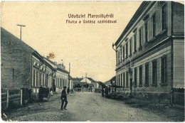 T2/T3 Marosillye, Ilia; Fő Utca, Vadász Szálloda, Piaci árusok. W. L. Bp. 2079. / Main Street, Hotel, Market Vendors (EK - Non Classés