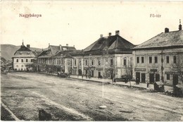 T2/T3 Nagybánya, Baia Mare; Fő Tér, Steinfeld, Troplovits Márton, Wunteszhagen Ödön, Boda, Máday üzletei. Frankovits A.  - Non Classés