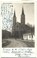 T2 1937 Nagysomkút, Somcuta Mare; Görög Katolikus Templom, Utca / Biserica Gr. Cat. Romana / Church, Street, Photo - Non Classés