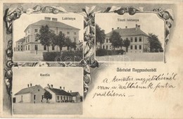 T2 Nagyszeben, Hermannstadt, Sibiu; Tiszti Laktanyák, Kantin. Bening Márton Kantinos Kiadása / Military Barracks, Cantee - Non Classés