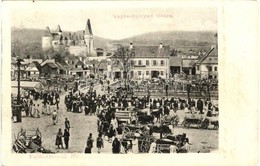 T2 Vajdahunyad, Hunedoara; Fő Tér, Piac árusokkal / Main Square, Market With Vendors - Non Classés