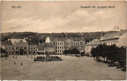 T2 Zilah, Zalau; Kossuth Tér Nyugati Része, Gyógyszertár, Takáts üzlete, Wesselényi Kollégium / Square, Pharmacy, Shop,  - Non Classés