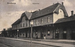 T2/T3 Zsombolya, Hatzfeld, Jimbolia; Pályaudvar, Vasútállomás, Szerelmy Miklós Kiadása / Bahnhof / Railway Station  (EK) - Unclassified