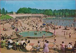 Grote Kaart Grand Format Diest Badplaats Halvemaan Plage Swimming Pool Freibad 1967 - Diest