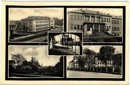 T2 Érsekújvár, Nové Zámky; Utcaképek, Iskolák / Schools, Street '1938 Érsekújvár Visszatért' So. Stpl - Unclassified