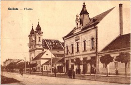 T2 Galánta, Fő Utca, Templom, Takarékpénztár / Main Street, Church, Savings Bank - Non Classificati