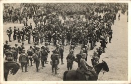 * T2/T3 1938 Ipolyság, Sahy; Bevonulás / Entry Of The Hungarian Troops + Ipolyság Visszatért So. Stpl. (EK) - Unclassified