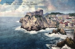 ** T2/T3 Dubrovnik, Ragusa; Lovrijenac, Okruzni Sud / Fort Lorenzo Mit Gerichtsgebäude / Erőd, Járásbíróság / Fortress,  - Zonder Classificatie