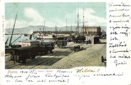 T2/T3 Fiume, Porto Hafen / Industrial Railway With Wagons At The Port  (EK) - Non Classés