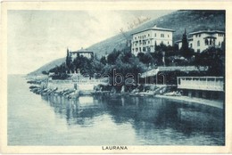 Lovran, Lovrana, Laurana; - 3 Db Régi Képeslap / 3 Pre-1945 Postcards - Non Classificati