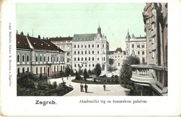 T2/T3 Zagreb, Akademicki Trg Sa Sumarskom Palackom / Square With Forestry Palace  (EK) - Zonder Classificatie