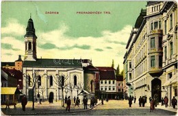 T2/T3 Zagreb, Preradovicev Trg. / Square With Serbian Church  (EK) - Zonder Classificatie