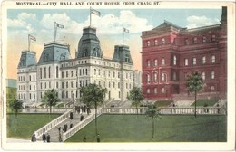 T3 Montréal, City Hall And Court House From Craig Street (kis Szakadás / Small Tear) - Unclassified