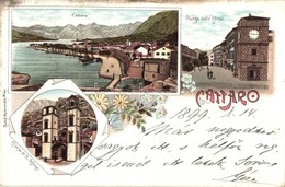 T2/T3 1899 Kotor, Cattaro; Piazza Delle Armi, Chiesa Di S. Trifone / Square, Cathedral Of Saint Tryphon. Rudolf Oesterre - Unclassified