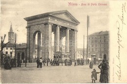 T2/T3 Milano, Milan; Arco Di Porta Ticinese / Arch Gate, Tram  (EK) - Non Classés