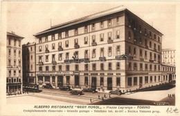 ** T2/T3 Torino, Turin; Albergo Ristorante Gran Mogol / Hotel And Restaurant, Tram, Automobiles (fl) - Zonder Classificatie