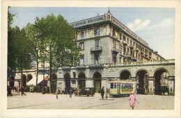 * T1/T2 Torino, Turin; Albergo Ristorante Bologna / Hotel And Restaurant, Tram, Automobile - Non Classificati