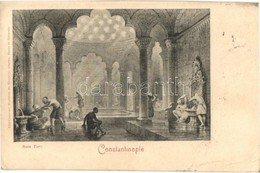 T3 1899 Constantinople, Istanbul; Bain Turc / Turkish Bath, Spa Interior (EK) - Unclassified