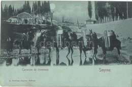 T2/T3 1899 Izmir, Smyrne; Caravane De Chameaux / Camel Caravan. A. Virabian (EK) - Non Classés