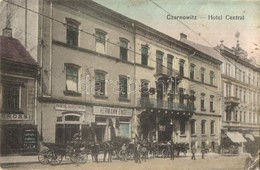 T2/T3 Chernivtsi, Czernowitz; Hotel Central, Hermann Ende, Marcus Arzt, Salzmann' Shops, David Gross Publisher's Shop (E - Non Classés