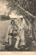 T2 Zsil-völgyi (Zsilvölgyi) Román Pár. Adler Fényirda 1909. / Romanian Folklore, Couple From Jiului - Unclassified