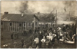 * T2/T3 1916 A Knittelfeldi K.u.K. Hadifogoly Barakk égése / WWI Austro-Hungarian K.u.K. POW (prisoners Of War) Barrack  - Zonder Classificatie