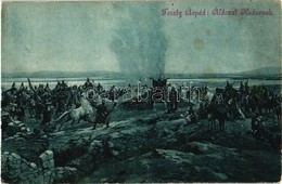 * T2/T3 Áldozat Hadúrnak. Divald Károly Kiadása / Sacrifice To Hadur. Hungarian History Art Postcard. S: Feszty Árpád (E - Zonder Classificatie