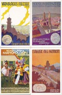 ** 8 Db RÉGI Magyar Turisztikai Reklám Motívumlap / 8 Pre-1945 Hungarian Tourism Advertisement Motive Cards - Zonder Classificatie