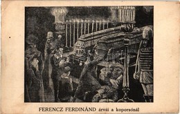 ** T2/T3 Ferenc Ferdinánd árvái A Koporsónál / Orphans Of Archduke Franz Ferdinand Of Austria (EK) - Non Classés