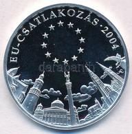 Fritz Mihály (1947- ) DN 'EU-csatlakozás 2004 / Magyarország Történelme' Ag Emlékérem Tanúsítvánnyal (15g/0.500/34mm) T: - Zonder Classificatie
