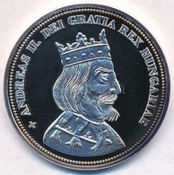 DN 'Királyi Koronák - II. András 5 Korona 1909' Ag Emlékérem Tanúsítvánnyal (20g/0.999/38,61mm) T:PP Patina - Zonder Classificatie